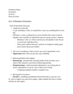 ECON- microeconomics notes for entire semester