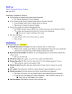 JOUR 112 Week 1 & 2 Notes