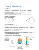 Organic Chemistry Week 2 Notes