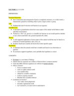 BIO 121, Week 1 Notes
