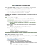 SISU-105 World Politics - Week 1-2 Notes
