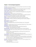 SOC 150 Chapter 1 and 2 Vocabulary