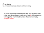 Biochem Week 1 Notes
