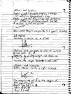 Physics 160 Week 2 Notes
