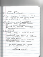 Chapter 2- Cognitive Development, PSYC 312