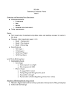 BIO 464 Week 1 Notes