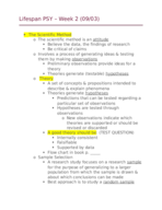 Lifespan Psych Week 2 Notes