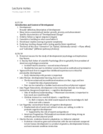 Psyc102 Week 1 to Week 3