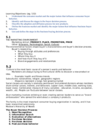 Marketing 255 Chapter 5 Notes