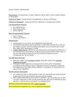 Morality and Justice Lesson 5 Utilitarianism