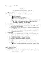 Sociology week 1 notes