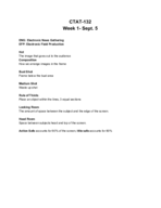 CTAT- 132 Week 1 Notes