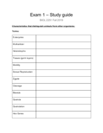 Exam 1 - Study Guide