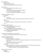 Genetics Study Guide