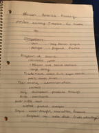 Week 2 Part 1 notes African American History