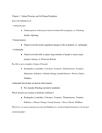 geol 23 natural disasters ch 1 and 2 