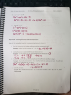 Math 119, Lesson 7 Rational Expressions