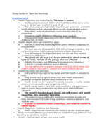 Topic Set 1 Study Guide