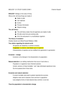 biology 121 study guide