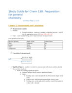Chem 130- Study guide