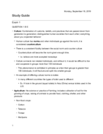 Exam 1 Study Guide