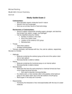 Clinical Chemistry MLAB 2401 Test 2 Notes