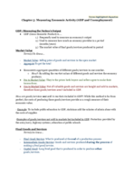 ECO 2302- Chapter 5: Measuring Economic Activity (GDP and Unemployment)