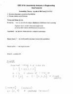 CEE 3710 Notes Week 2