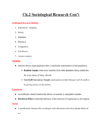 SYG 1000, Week 4 Notes
