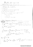 Math 231 Week 4 Notes