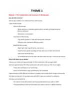 BIOLOGY 1A03 - THEME 1: Modules 1 & 2