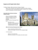 English Gothic Period Week 3