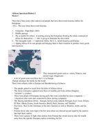 African American History Notes week 2