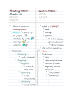Reading & Lecture Notes 9/15-9/16
