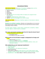 International Relations 132 Notes