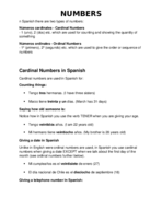 Intro to Spanish , week 8