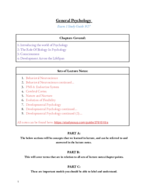 General Psychology Exam 1 Study Guide