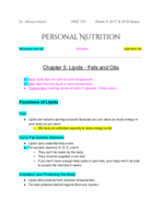 HND 101-001 Week 5 Notes