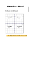 Math week 1 notes
