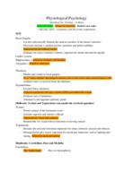 Physio Psych Class Notes, Week Three