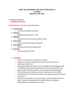 AHSC 330 Notes Class #4