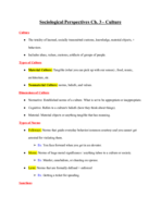 SYG 1000, Week 5 Notes