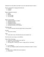 Psychology week 5, Chapter 7 notes