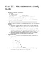 ECON 201 Exam 1 Study Guide