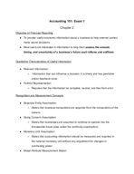 Accounting 151 - Exam 1 Study Guide