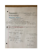 Finance week 4 & 5 notes