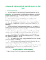HDF 314, Notes, Chapter notes 