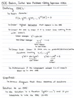 ODE Basics and Solving Separable ODEs