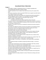 Accounting 201 Study Guide Exam 1