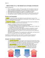 Microeconomics, Week 3, Ch. 4 